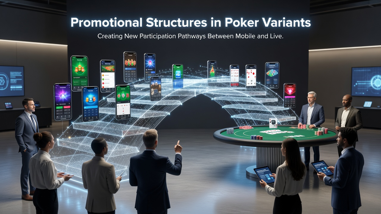 Live-Poker-Events und mobile Varianten-Plattformen im Zusammenspiel bei Promotionsstrukturen