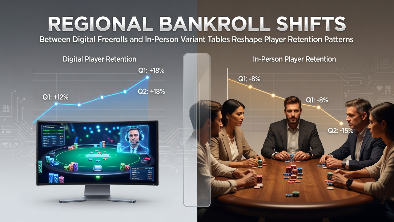 Regionale Bankroll-Verschiebungen in Poker: Digitale Freerolls treffen auf Live-Variantentische