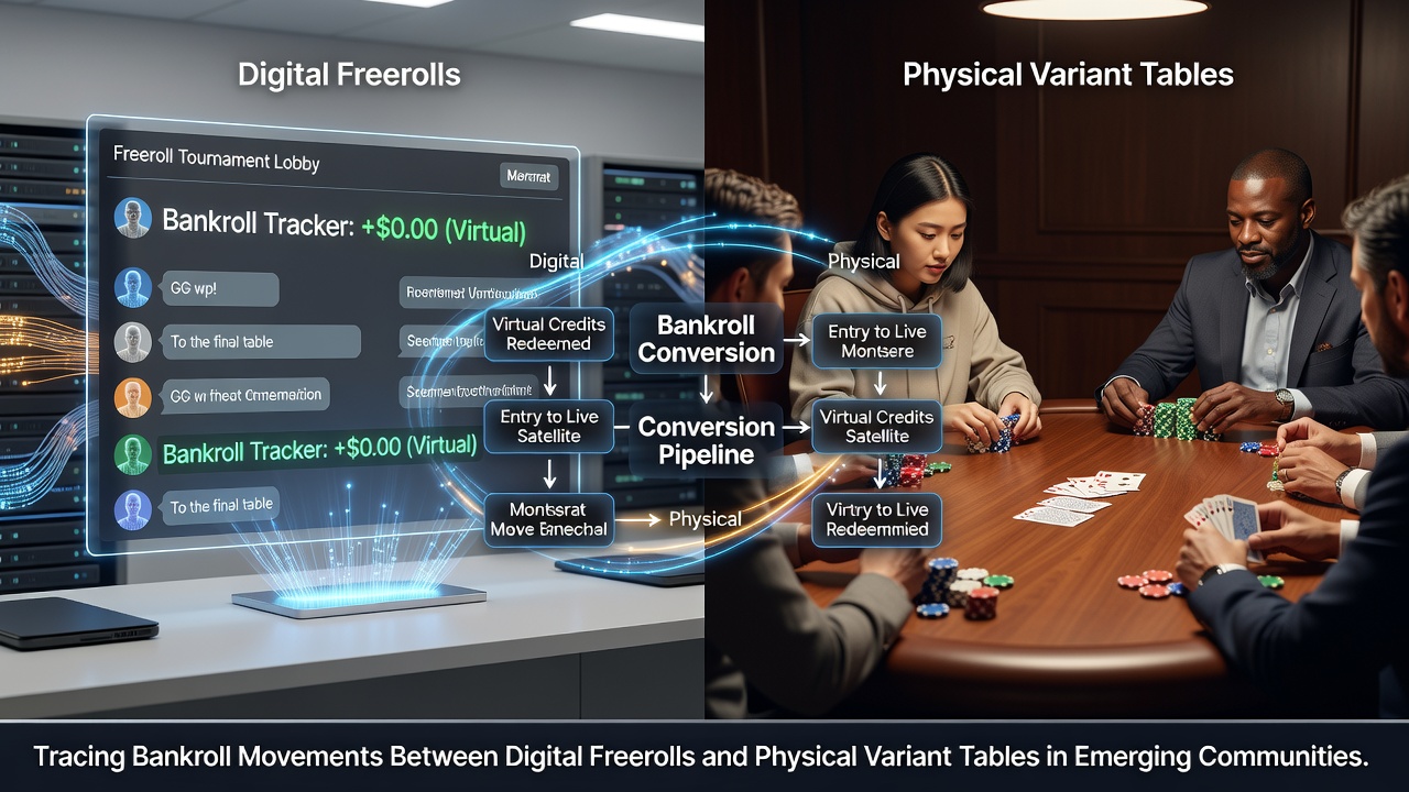 Physische Variantentische und digitale Freeroll-Integration in Communities