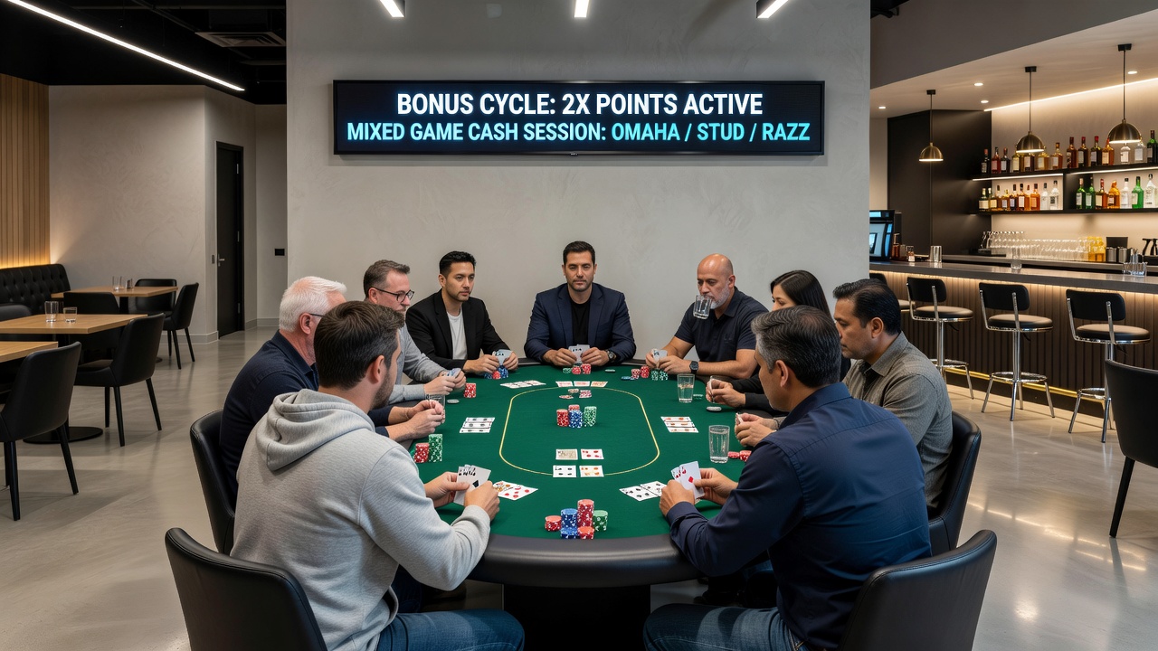 Analyse von Teilnahmetrends und Bonuswirkungen in Cash-Sessions mit gemischten Poker-Varianten