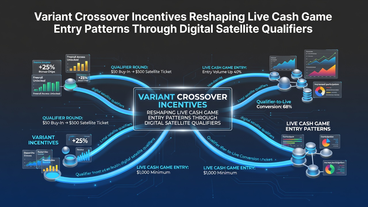 Darstellung von Varianten-Crossover-Incentives und digitalen Satellite-Qualifiers im Poker